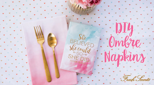 She Believed DIY Ombre Napkins