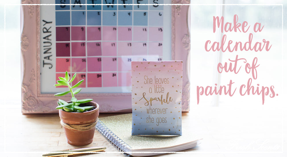 DIY Paint Chip Calendar