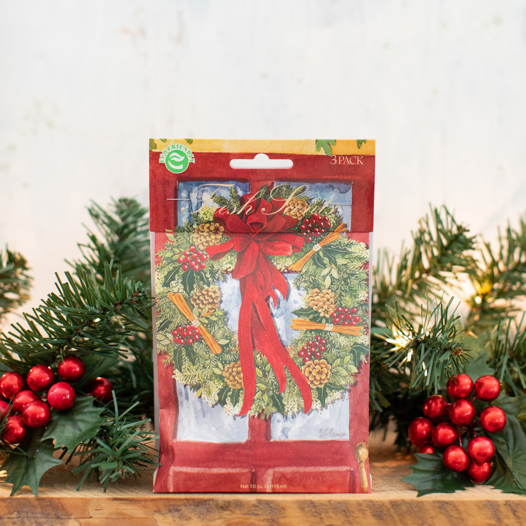 Red Door Wreath - Sachet 3 Pack