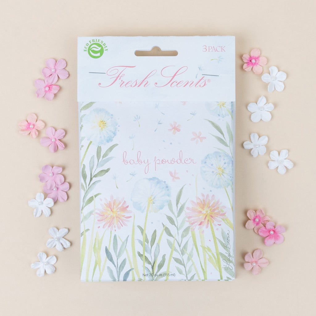 Baby Powder Scented Sachet flat lay