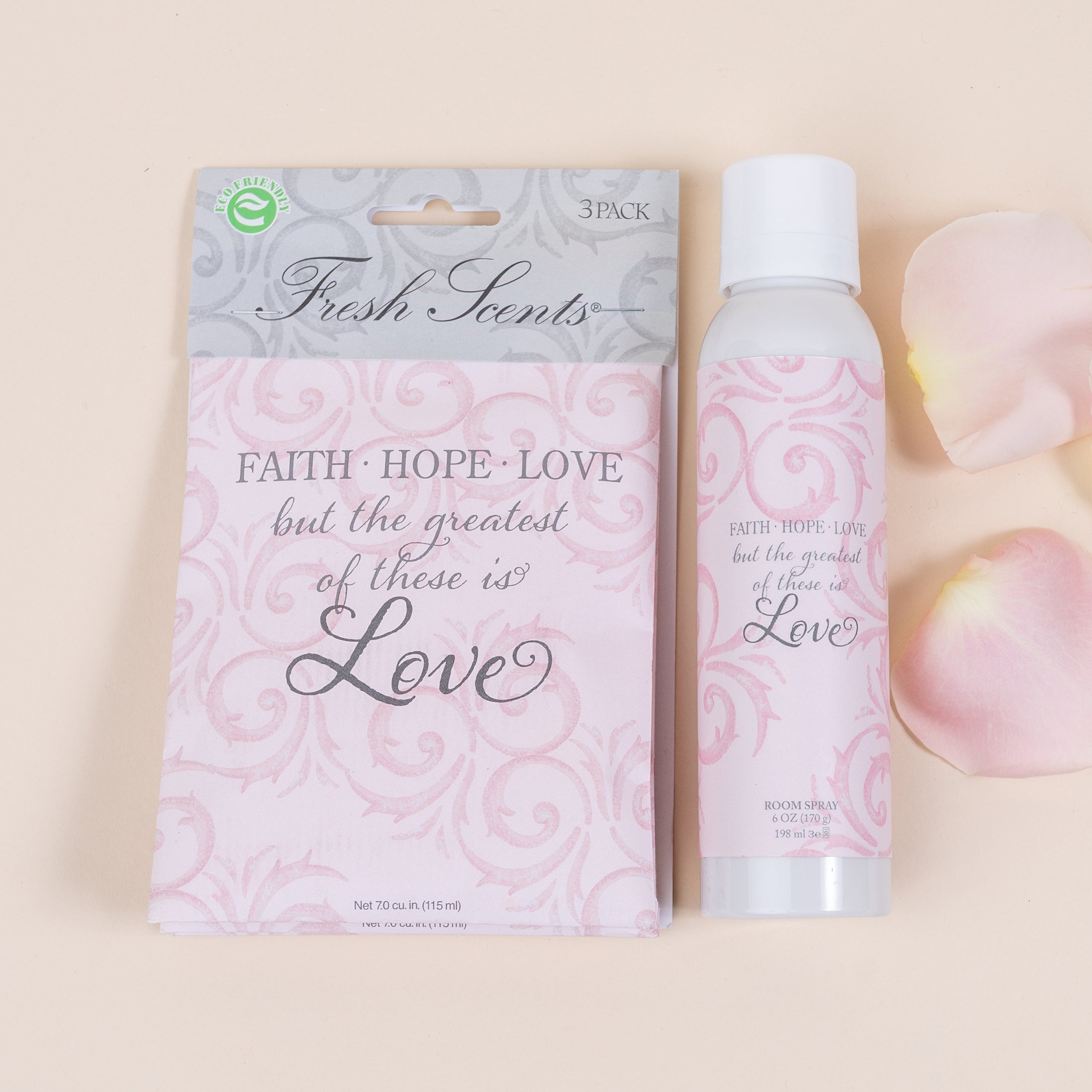 Faith Hope Love Sachet + Spray Duo