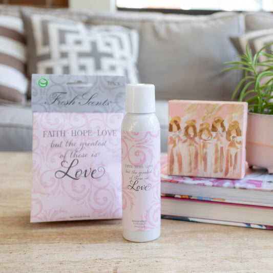 Faith Hope Love Sachet + Spray Duo