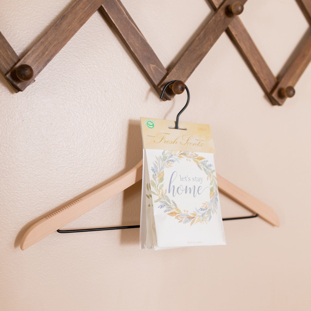 Let's Stay Home Scented Sachet on Hanger 